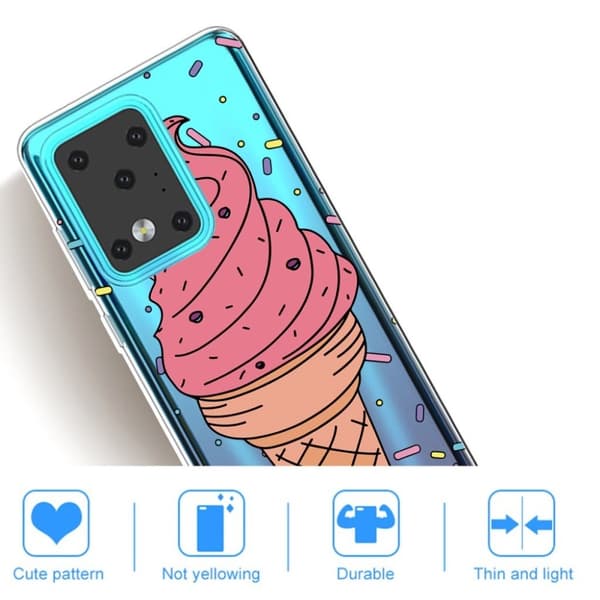 Deco Samsung Galaxy S20 Ultra deksel - Ice Cream Pink