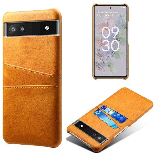 Dual Card Google Pixel 6a deksel - Oransje Orange