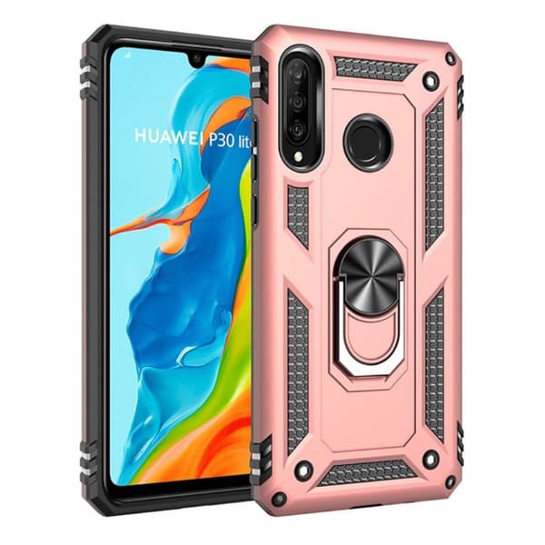 Bofink Combat Huawei P30 Lite deksel - Rose gull Pink