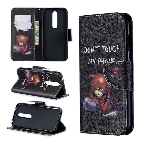 Wonderland Nokia 4.2 etui - Bjørn og Dens Advarelser Multicolor