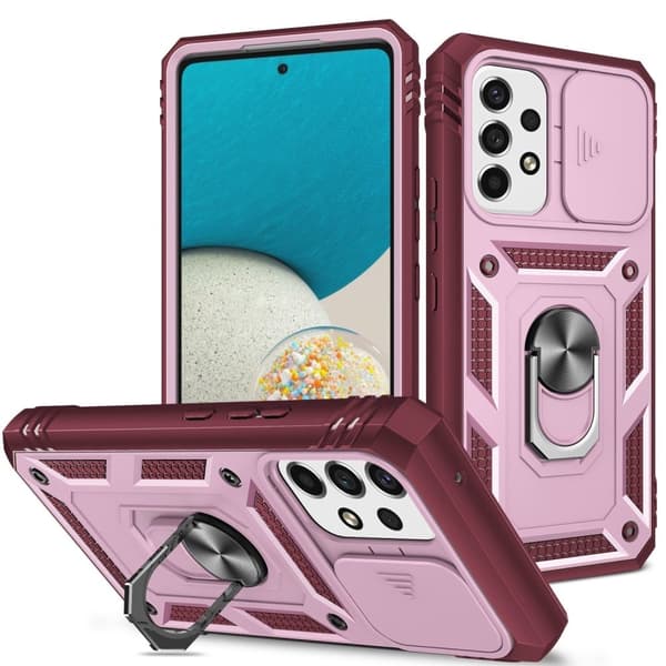 Bofink Combat Samsung Galaxy A53 5G deksel - Rosa / Mørkerød Pink