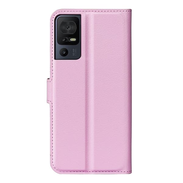 Klassisk TCL 40 SE flip etui - Lyserød Pink