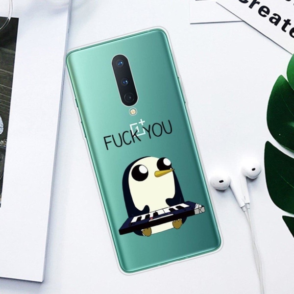 Deco OnePlus 8 kuoret - Pingviini Multicolor