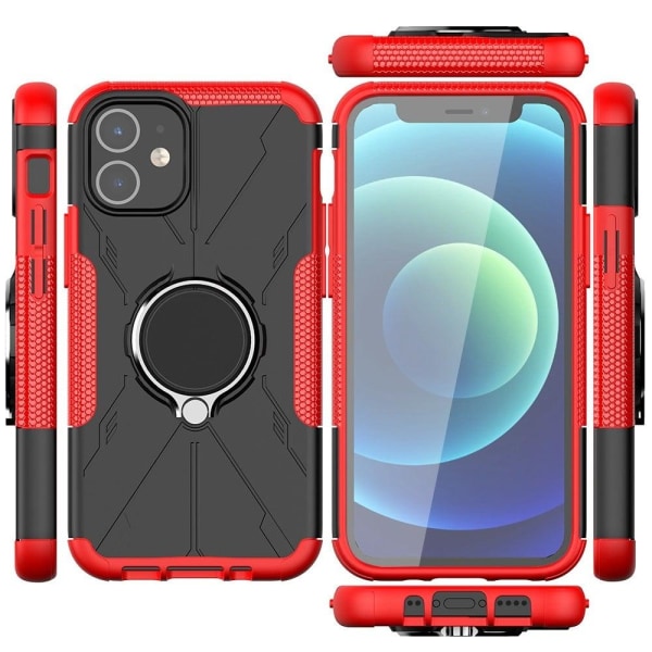 iPhone 12 mini 5,4 tommer Stødsikkert og fleksibelt 2-i-1 telefo Red