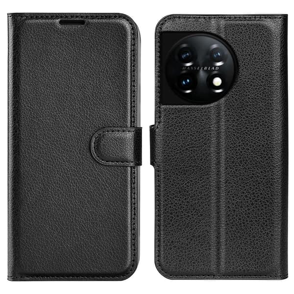 Classic OnePlus 11 Flip Fodral - Svart Svart