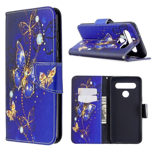 Wonderland LG K61 flip-etui - Vakker Sommerfugl Multicolor