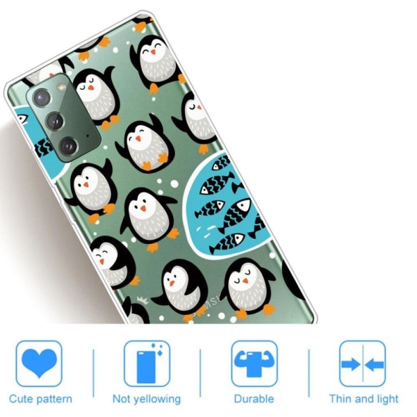 Deco Samsung Galaxy Note 20 case - Little Penguin White