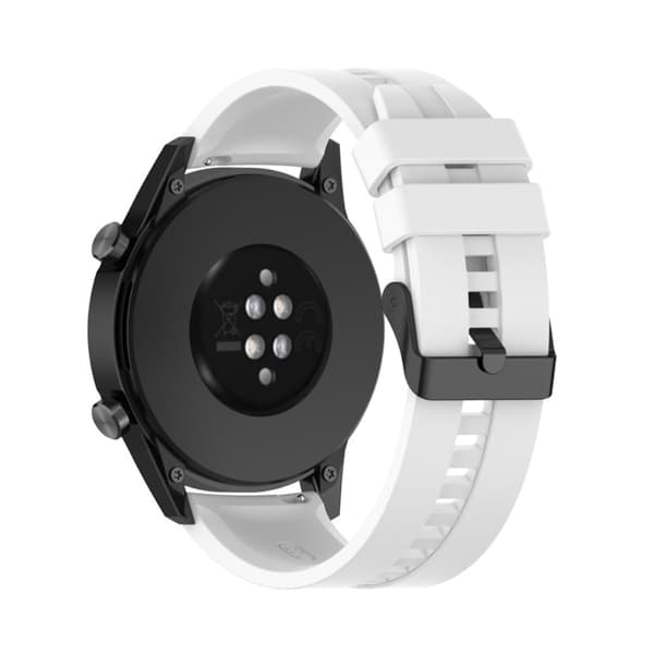 22 mm universal klokkerem i silikon - Hvit White