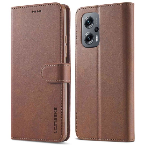 LC.IMEEKE Xiaomi Redmi Note 11E / 11 Prime 5g / M4 5g Flip Etui - Brun Brown