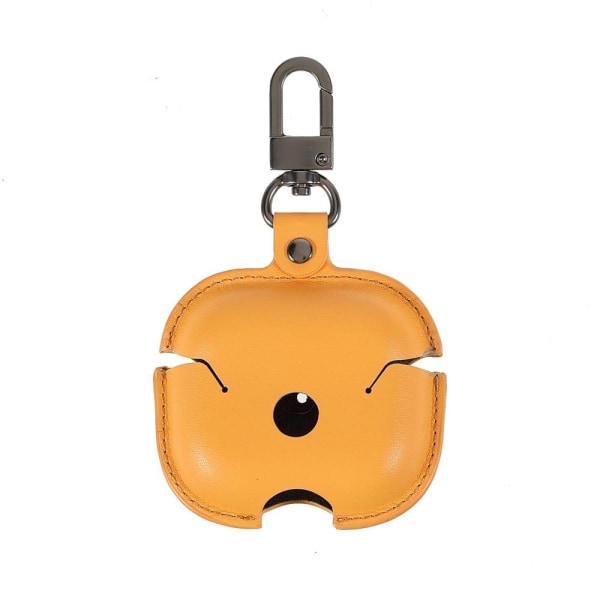 AirPods 3 PU leather case with keychain - Yellow Yellow
