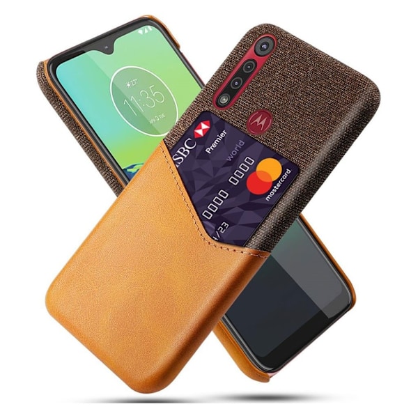 Bofink Motorola Moto G8 Play korttikotelo - Ruskea Brown