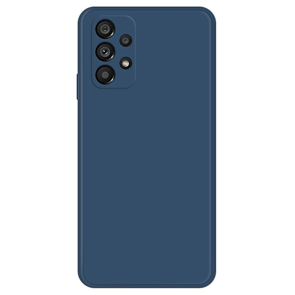 Skråt gummicover mod fald til Samsung Galaxy A73 - Mørkeblå Blue