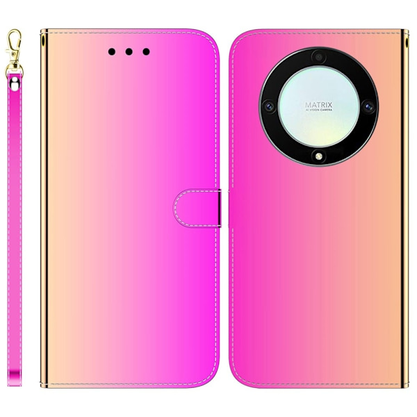 Mirror Honor X40 / Honor X9a / Honor Magic5 Lite flip case - Ruusu Pink