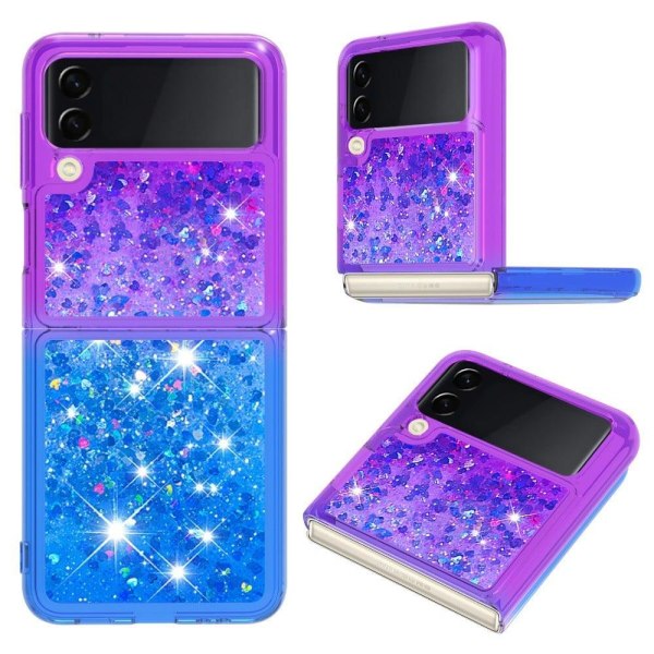 Princess Samsung Galaxy Z Flip4 Suojakuori - Pinkki / Taivaansin Purple