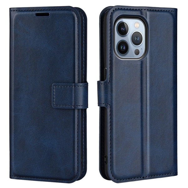Wallet-style leather case for iPhone 14 Pro Max - Blue Blue
