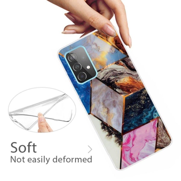 Marble Samsung Galaxy A72 5G Etui - Vibrant Marble Diamond Multicolor