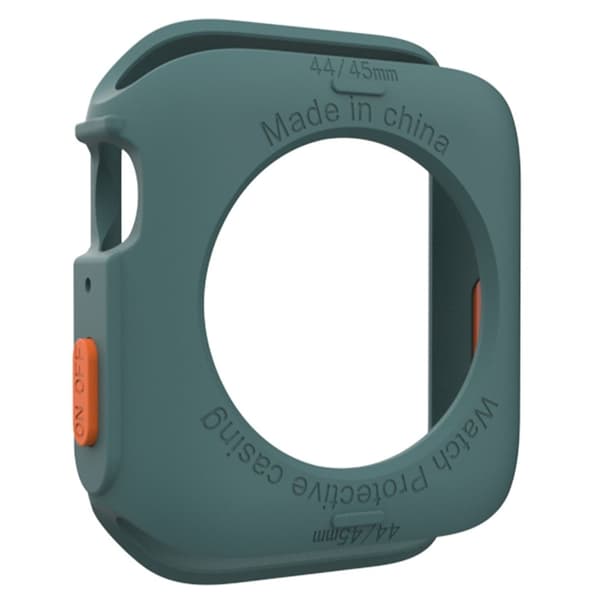 Apple Watch Series 4 / 5 / 6 / SE / SE (2022) 44mm / 7 / 8 / 9 45mm Fallskydd Flexibel klockramfodral - Grön Grön