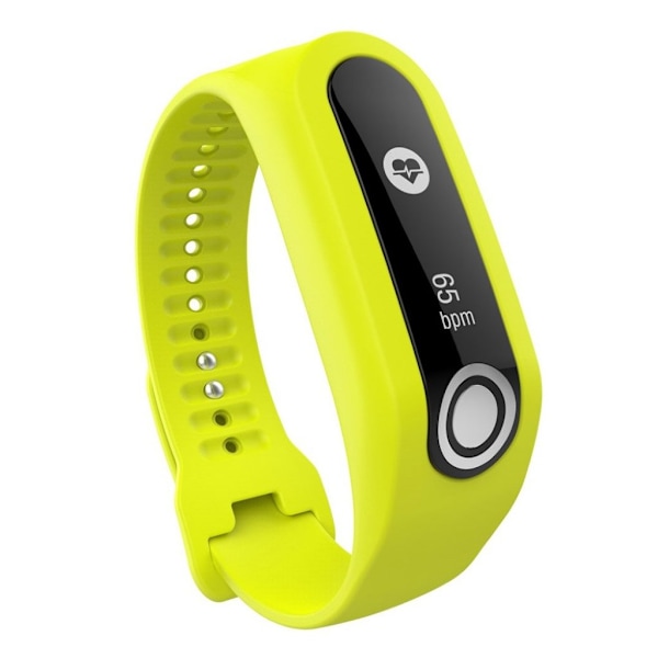 TomTom Touch Holdbart silikone rem - Gulgrøn Yellow