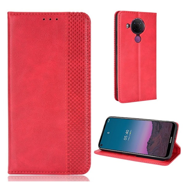 Alpha Nokia 5.4 Flip etui - Rød Red