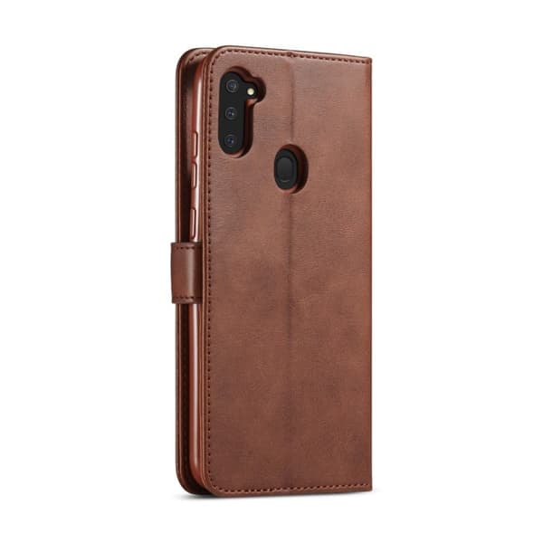 LC.IMEEKE Samsung Galaxy A11 / M11 Flip Etui - Kaffe Brown