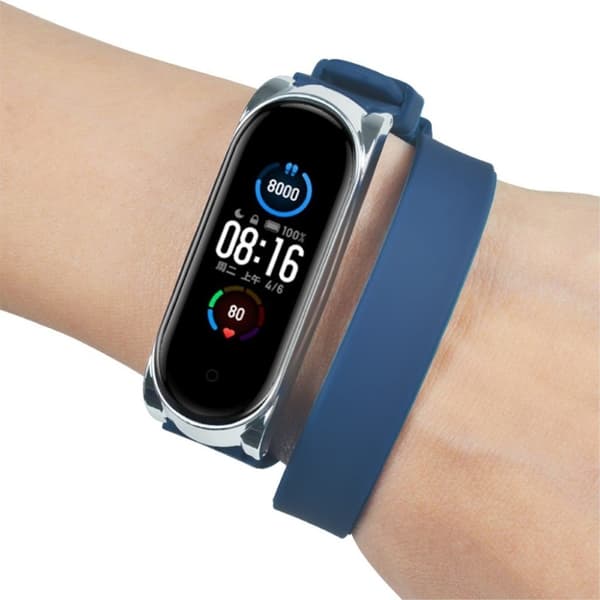 Xiaomi Mi Band 5 long loop watch band - Navy Blue Blå