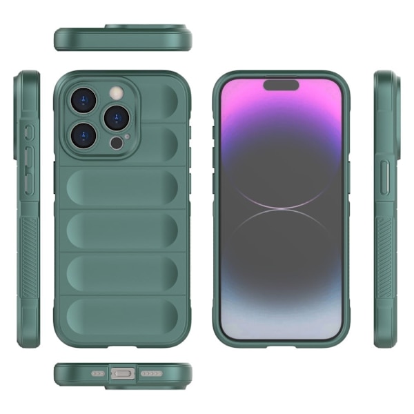 Mjukt greppformat iPhone 15 Pro Max skal - Lila Lila