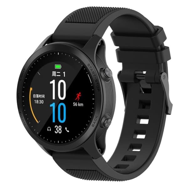 Garmin Fenix ​​5/5 Plus / Forerunner 935 / Approach S60 silikon Klokkereim - Svart Black