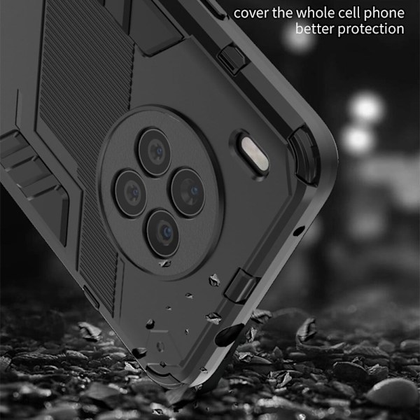 Shockproof Hybrid Suojakuori With A Modern Touch For Honor 50 Lite / Huawei Nova 8i - Punainen Red