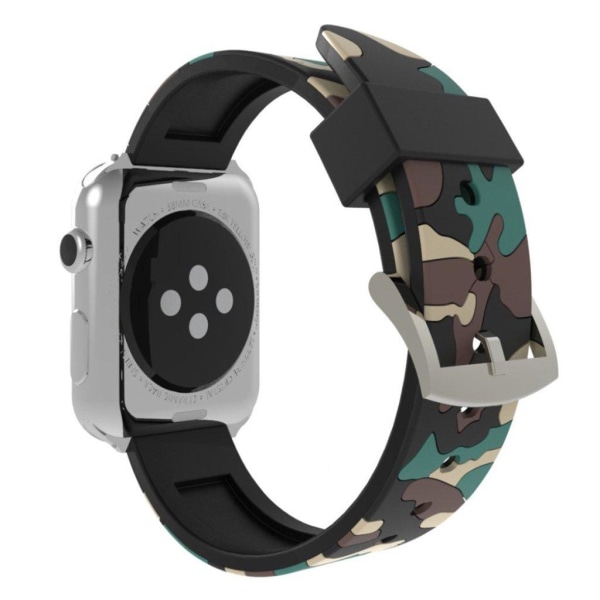 Apple Watch Series 4 4mm kamouflage Klockband av Silikon - Kaki Beige