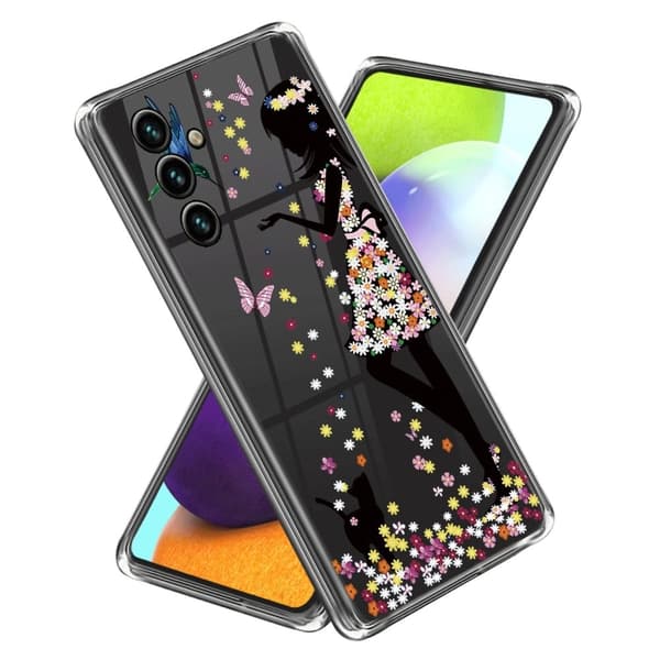 Deco Oppo A15 skal - Blomälva Rosa