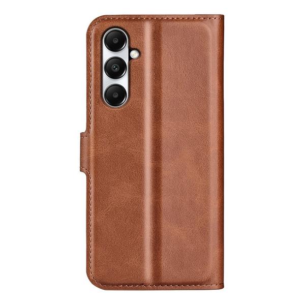 Læretui med Lommebok til Samsung Galaxy A05s - Lysebrun Brown
