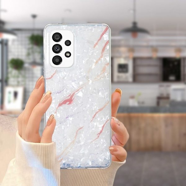 Marble Samsung Galaxy A32 Etui - Hvit Klinkekule White