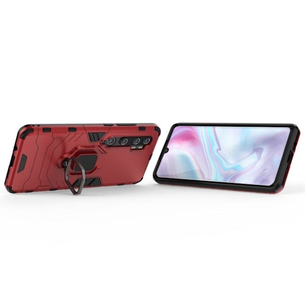 Rengassuojakotelo - Xiaomi Mi CC9 Pro / Mi Note 10 / Mi Note 10 Pro - Punainen Red