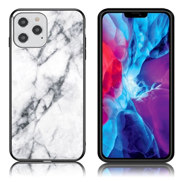 Fantasy Marble iPhone 12 / 12 Pro deksel - Hvit Transparent