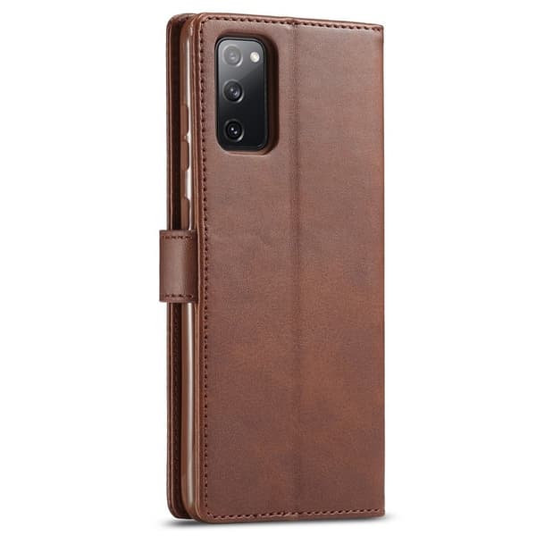 LC.IMEEKE Samsung Galaxy M52 5G flip case - Ruskea Brown