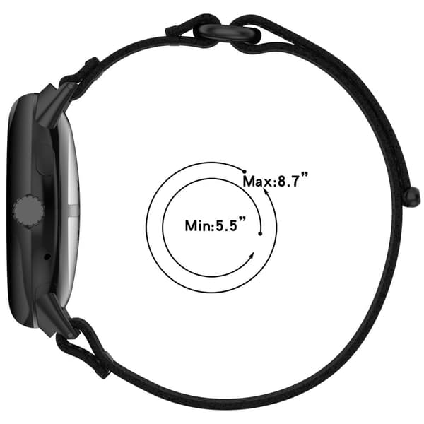 Kellonauha Google Pixel Watch 3 41mm / Pixel Watch 2 / Pixel Watch Säädettävä nailonhihna - Vihreä + Harmaa Silver grey