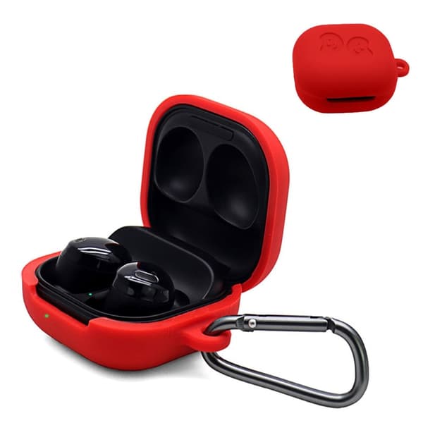 Samsung Galaxy Buds Pro silikonikotelo soljella - Punainen Red