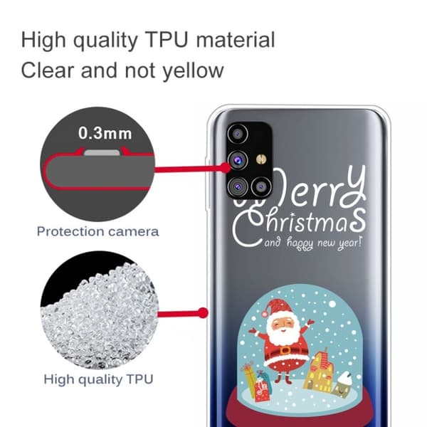 Juletaske til Samsung Galaxy M51 - Glaskugle Multicolor