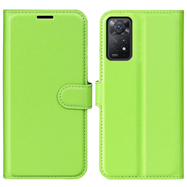 Classic Xiaomi Redmi Note 11S 5G / Xiaomi Redmi Note 11 Pro flip etui - Grønn Green