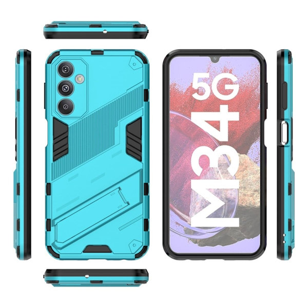 Stöttåligt Samsung Galaxy M34 hybridskal - Blå Blå
