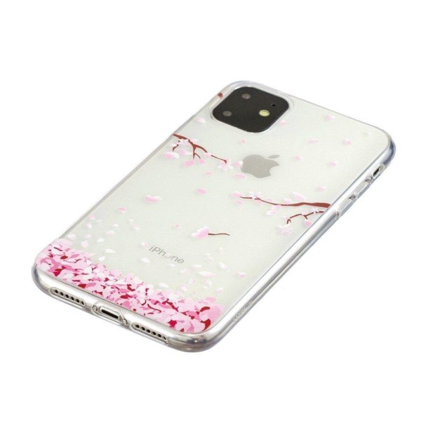 Deco iPhone 11 kuoret - Kirsikankukka terälehti Transparent
