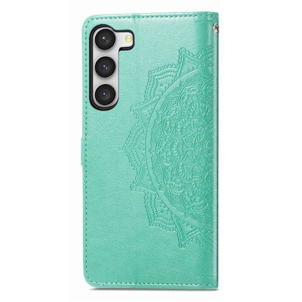 Mandala Samsung Galaxy S23 Plus Flip Fodral - Grön Grön