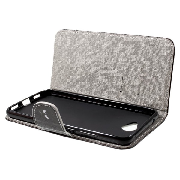 Huawei Y7 Printet Mønster PU læder flip etui - Do Not Touch My Phone og vredt ansigt Multicolor