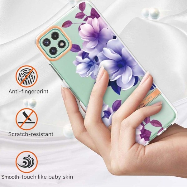 Supertyndt og slidstærkt softcover til Samsung Galaxy A22 5G - Lilla Begonia Purple