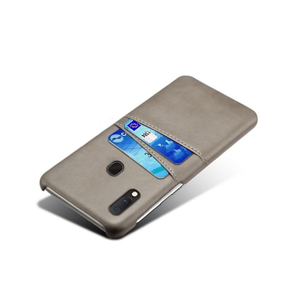 Dual Card Samsung Galaxy A20e cover - Grå Silver grey
