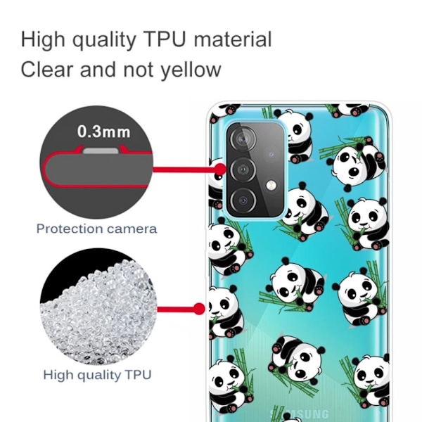Deco Samsung Galaxy A82 5G skal - Panda Och Bambu multifärg