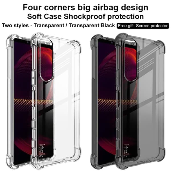 IMAK Airbag Cover til Sony Xperia 5 III - Transparent Transparent