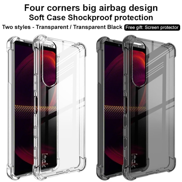IMAK Airbagskydd för Sony Xperia 5 III - Transparent Transparent