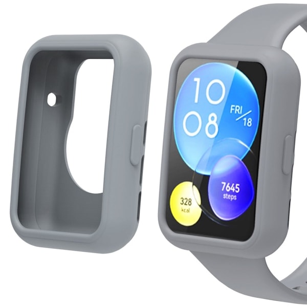 Huawei Watch Fit 2 silikondeksel - Grå Silver grey
