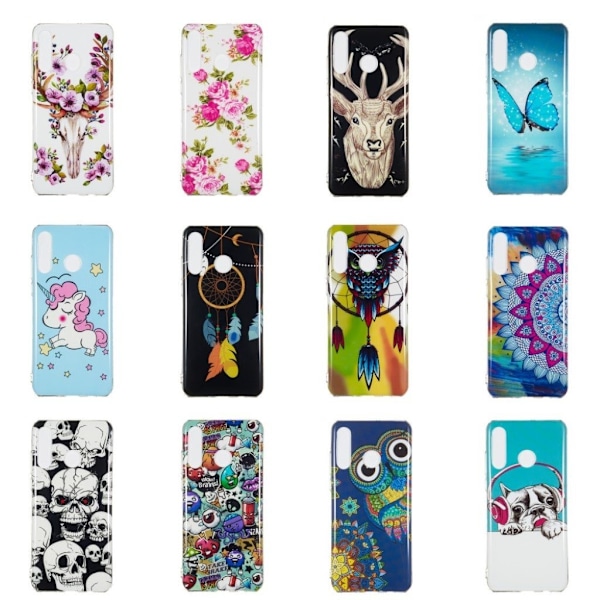 Huawei P30 Lite Nattlysande fodral - Drömfångare multifärg